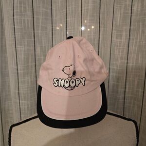 Adorable Snoopy Kids Cap - Pink and Black